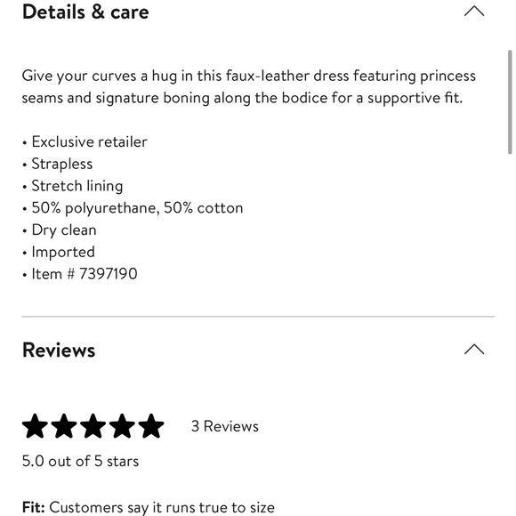 HOUSE OF CB Camilla Strapless Faux Vegan Leather Body-Con Dress $269 Ivory Small - Picture 12 of 16